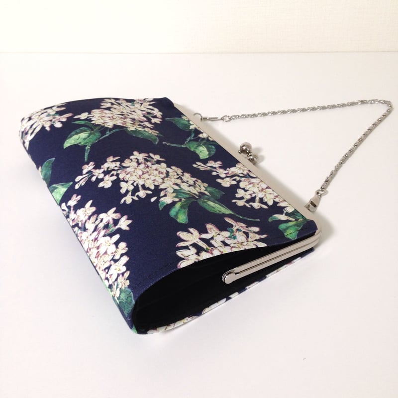 セミオーダー＊ がま口クラッチバッグ ショルダー付き | greenish