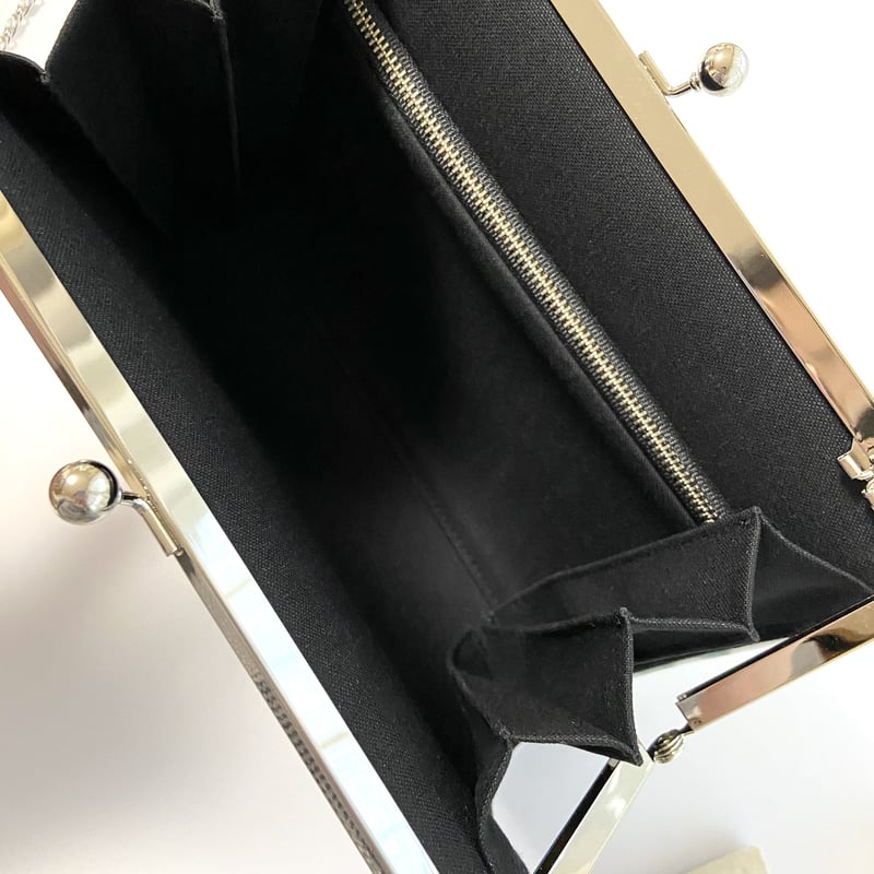 セミオーダー＊ がま口クラッチバッグ ショルダー付き | greenish