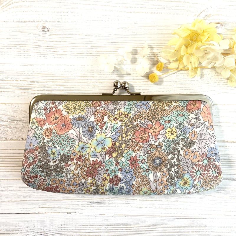 ひまわり/セミオーダー/くったり長財布 ひまわり/セミオーダー/くったり長財布 夏のひまわりの長財布 花 財布