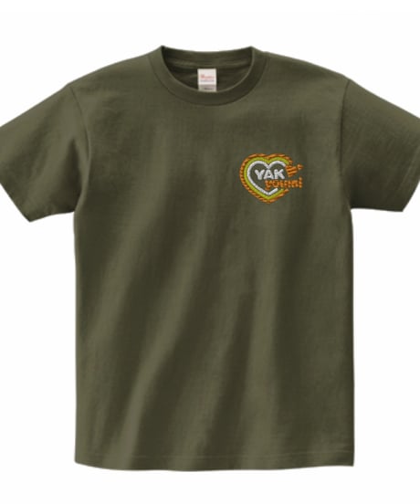 【カーキ】ＹＡＫ.ゆうみオリジナル刺繍Tシャツ