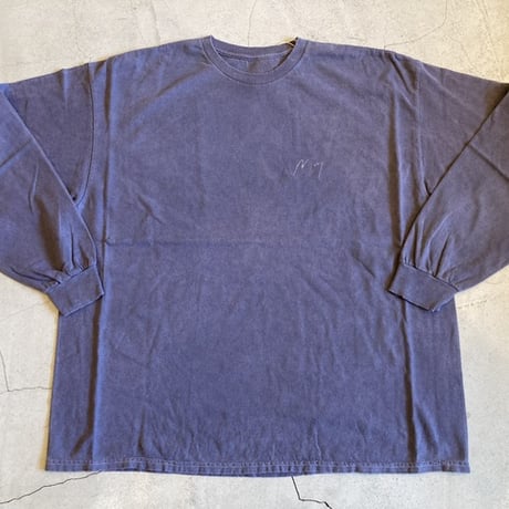 【ANCELLM】EMBROIDERY DYED LS T