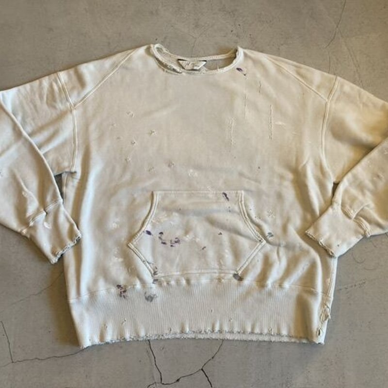 ANCELLM】HOODIE CUTOFF CRASH SWEAT SHIRTS | sun