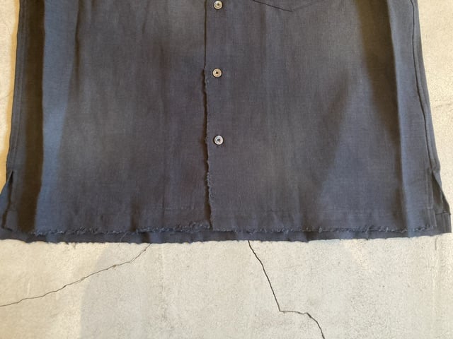 ANCELLM】MELANGE OPEN COLLAR SS SHIRTS | sunday