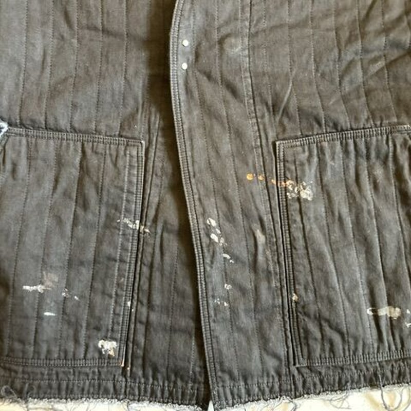 ANCELLM】PADDED QUILTING COLLARLESS JACKET | su