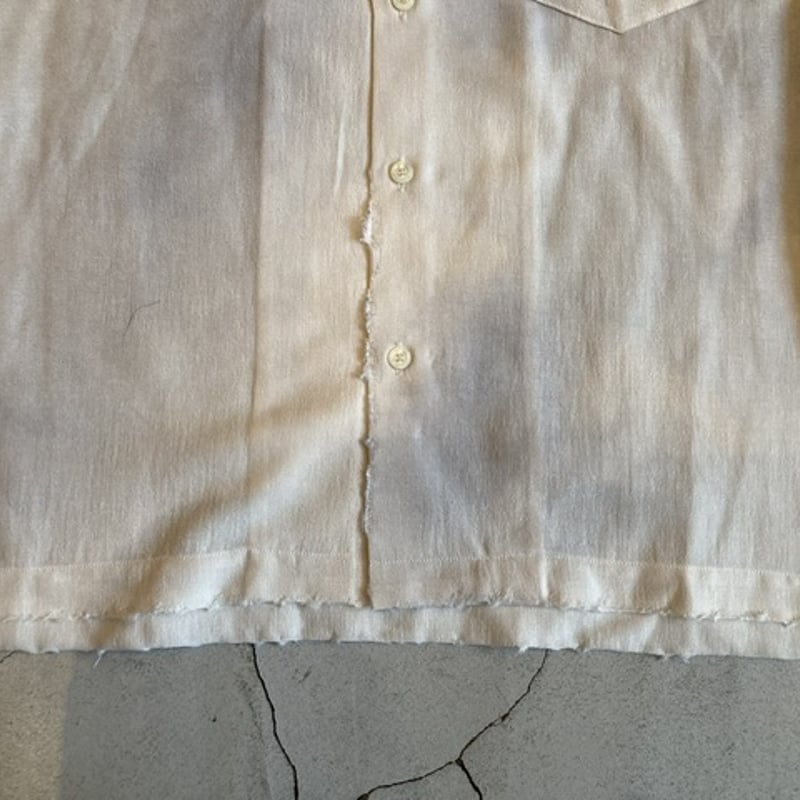 トップス ANCELLM \"MELANGE OPEN COLLAR SS SHIRT ANCELLM - MELANGE OPEN COLLAR SS SHIRT/NAVY | NapsNote