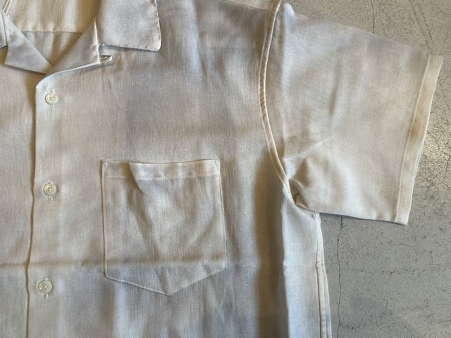 ANCELLM】MELANGE OPEN COLLAR SS SHIRTS | sunday