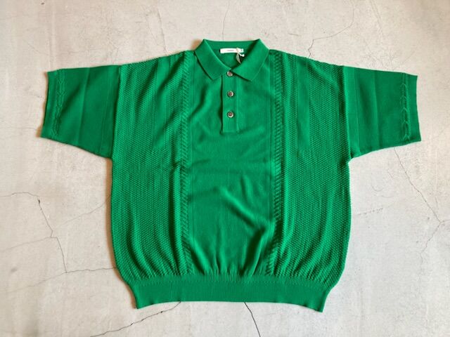 YASHIKI】TSUBOMI KNIT POLO | sunday people