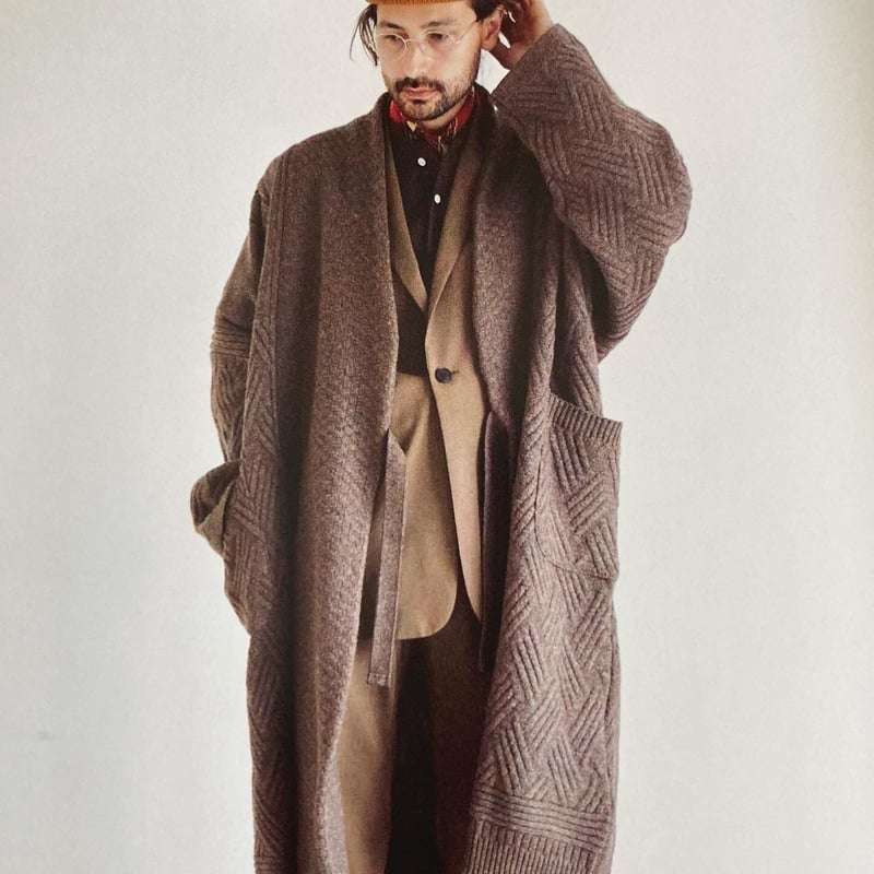 kiki 様　PUR ニットガウン YASHIKI】HOKO knit coat | sunday people