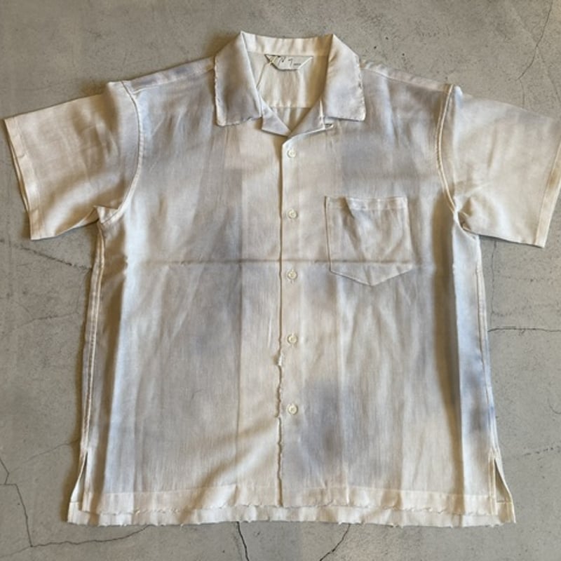 トップス ANCELLM \"MELANGE OPEN COLLAR SS SHIRT 2024SS】 ANCELLM (アンセルム) 