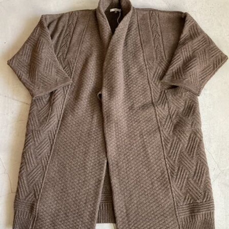 ジャケット・アウター Yashiki Ochibabune Knit Coat YASHIKI】HOKO knit coat | sunday people