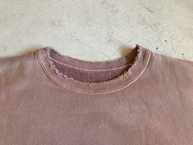 トップス ANCELLM DYED DAMEGE FLOWER PT SWEAT ANCELLM】DYED DAMAGE FLOWER PT SWEAT SHIRTS | s