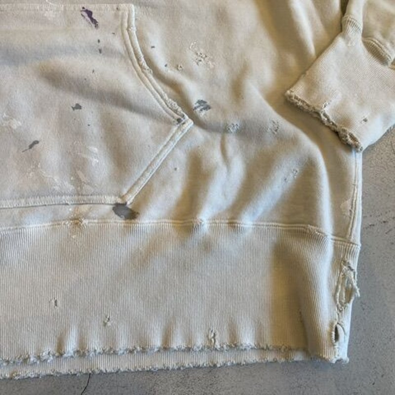 ANCELLM】HOODIE CUTOFF CRASH SWEAT SHIRTS | sun