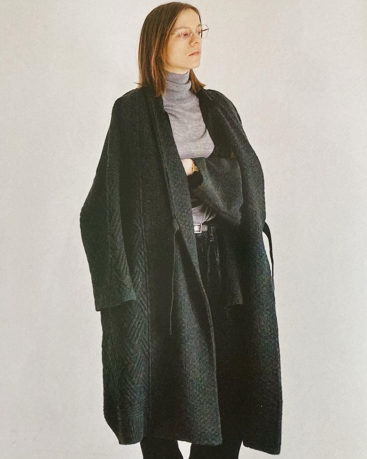 YASHIKI Hoko Knit Coat(BLACK) - その他