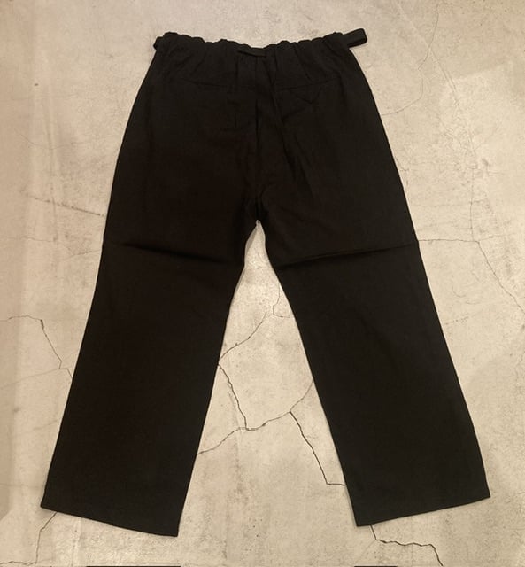 ANCELLM】VISCOSE BELT LESS TROUSERS | sunday pe