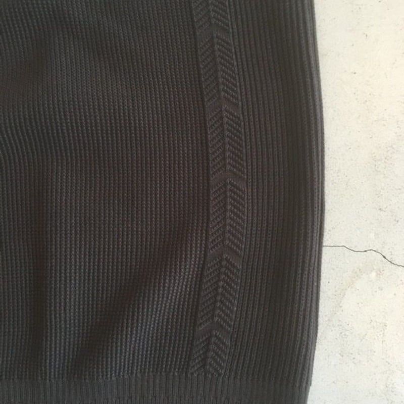 YASHIKI】Wakakusa Knit Vest/ブラック | sunday people