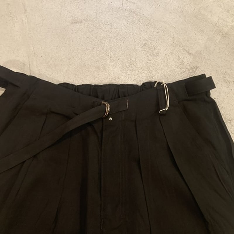 ANCELLM】VISCOSE BELT LESS TROUSERS | sunday pe