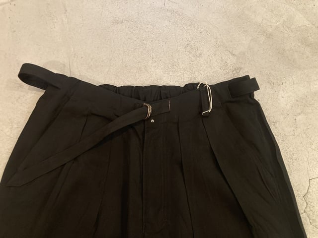 ANCELLM】VISCOSE BELT LESS TROUSERS | sunday pe