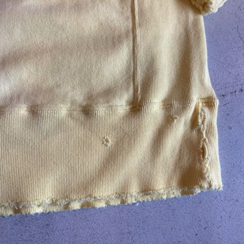 ANCELLM】DYED DAMAGE FLOWER PT SWEAT SHIRTS | s