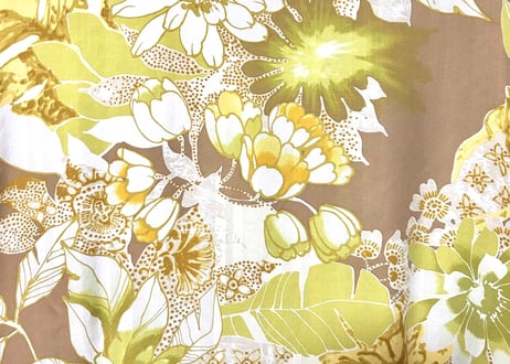 花 葉 柄シャツ 半袖 シルク レーヨン カラフル レトロ 個性的 おしゃれ かわいい かっこいい USA ヴィンテージ used vintage 古着/club723 クラブ723(N655)