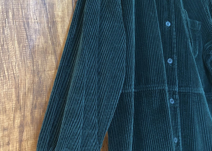 TALBOTS タルボット コーデュロイ ワンピース グリーン 緑 チェック