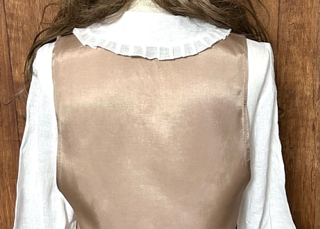 ゴブラン 織り ベスト 人形 人 女の子 男の子 カラフル クラシカル カントリー ガーリー かわいい ヴィンテージ USA vintage used 古着/club723(N487)