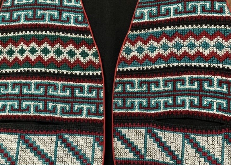 古着　ヴィンテージ　vintage ベスト　デザインベスト　カントリー　カラフル VINTAGE - 古着 ヴィンテージ vintage ベスト デザインベスト