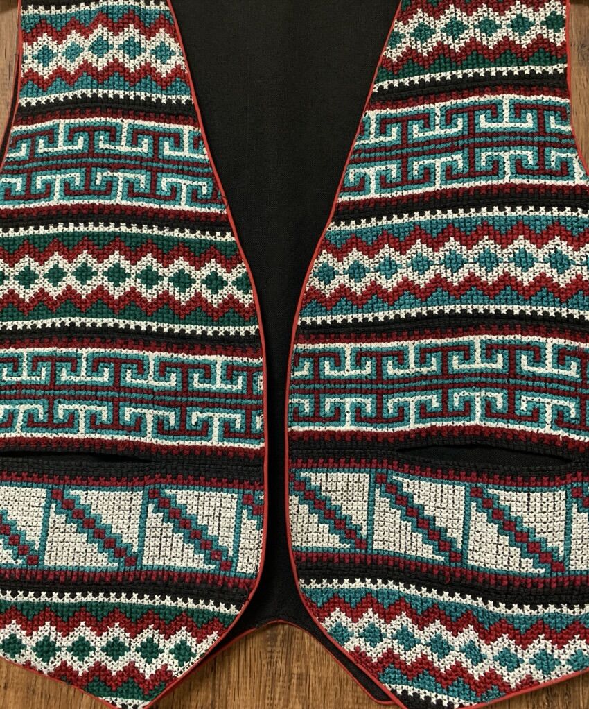 刺繍 ベスト カラフル エスニック アメリカン ウエスタン カントリー