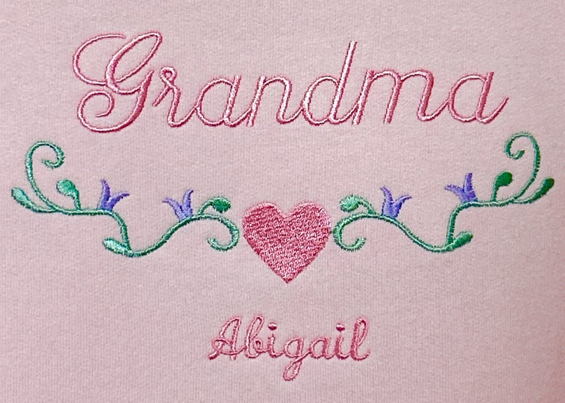 パステル ピンク 刺繍 スウェット トレーナー FRUIT OF THE LOOM