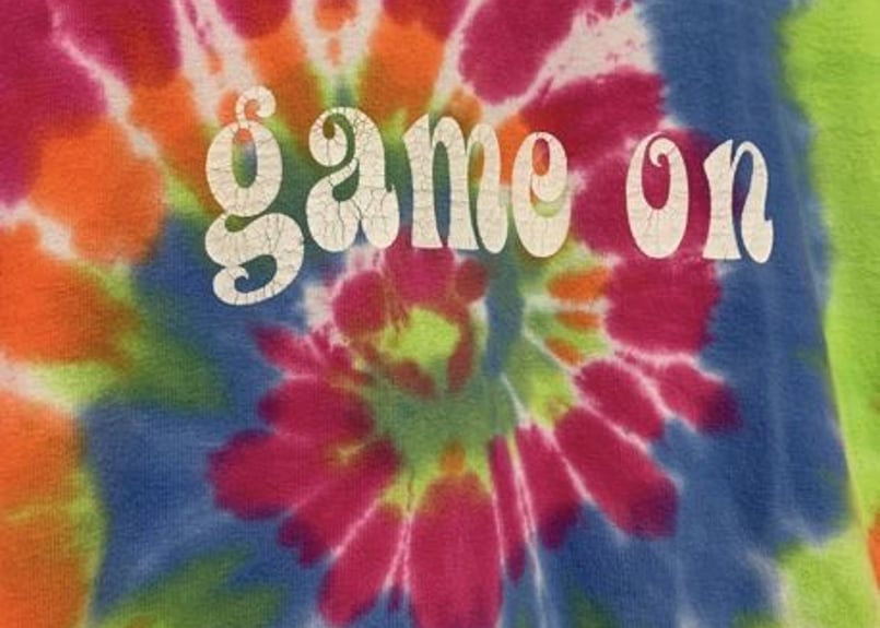 タイダイ 染め 長袖 USA アメリカ 古着 ロンT ロング Tシャツ カラフル