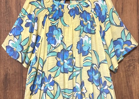 vintageヴィンテージワンピースネイビー花柄長袖レトロヨーロッパ海外古着 送料無料】フランス買い付け 70年代製 ネイビー X カラフル花柄