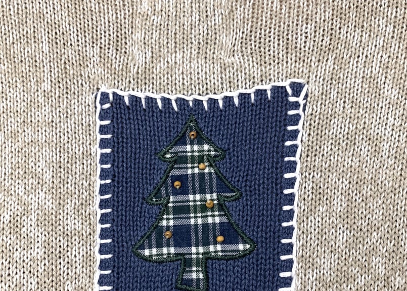 archivio 青色 クマ刺繍 セーター　サイズ36 M~Lサイズ】 もちもちニット刺繍セーター | 婦人服,婦人トップス