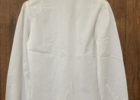 ハンガリー　ヨーロッパ　白　カットワーク　刺繍　ブラウス　長袖　ダンス　衣装　ヴィンテージ　vintage 古着/club723 (N16)