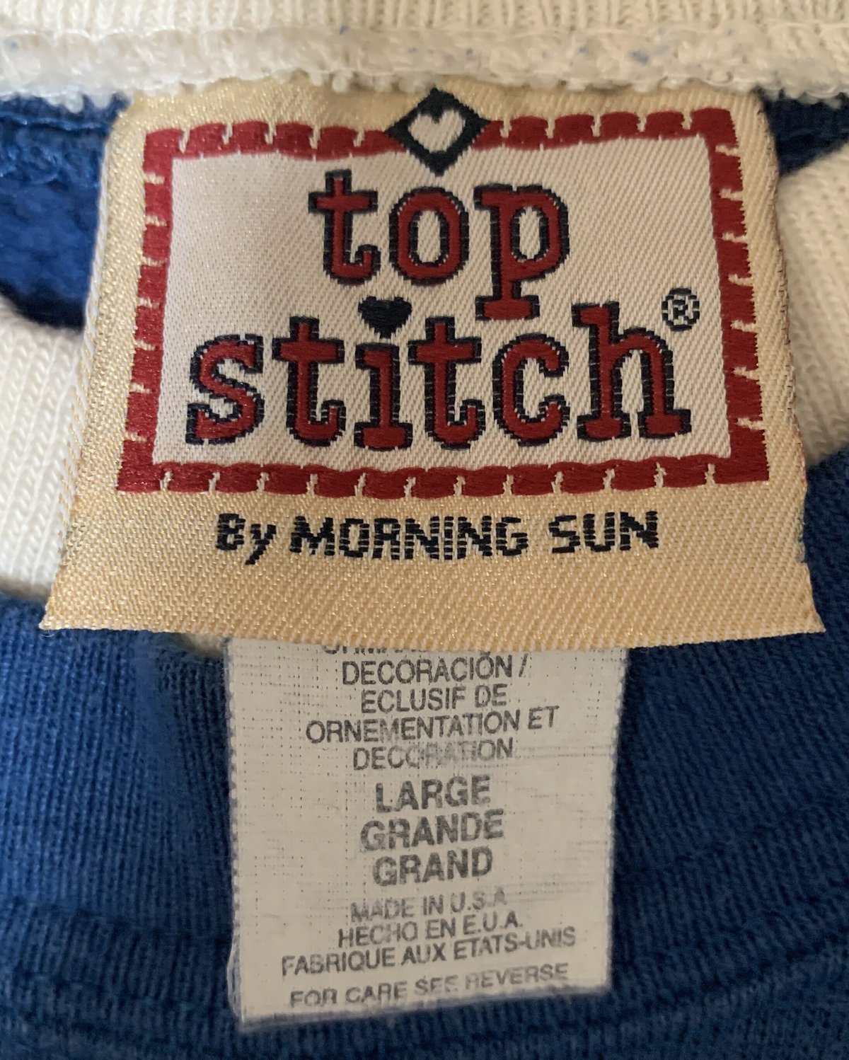 天使 エンジェル ブルー スウェット スエット トレーナー 刺繍 