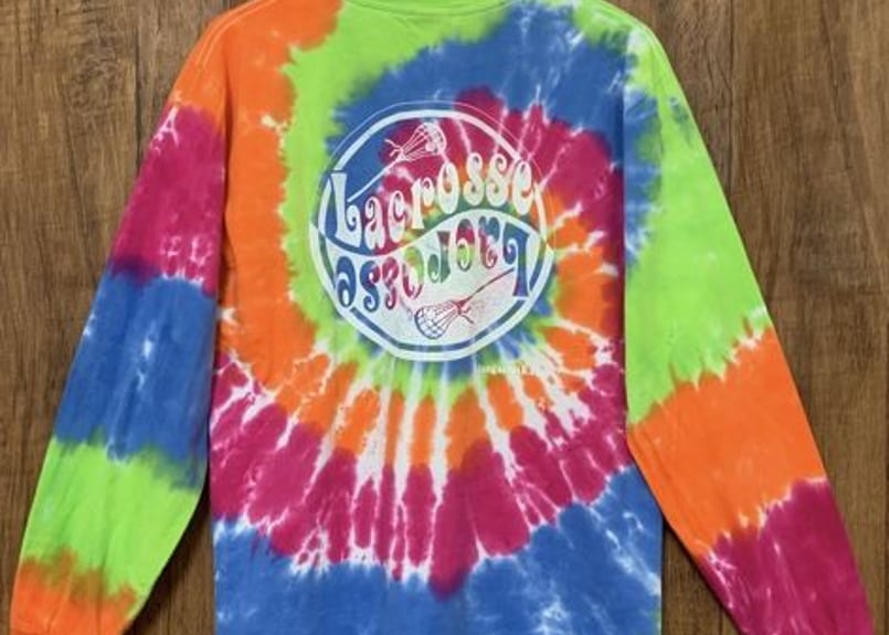 タイダイ 染め 長袖 USA アメリカ 古着 ロンT ロング Tシャツ カラフル