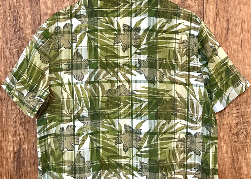 maharishi マハリシ　半袖シャツ　迷彩　カーキ　和柄 maharishi マハリシ 半袖シャツ 迷彩 カーキ 和柄