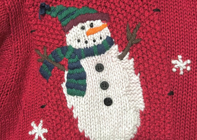 familiar 雪だるま刺繍 カーディガン80とボトムスのセット 刺繍 ニット 