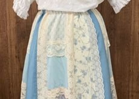 Carefree Fashions　70年代　70s ヴィンテージ  ロング　マキシ　スカート　レース　ガーリー　カントリー　USA vintage 古着/ club723 (N63)