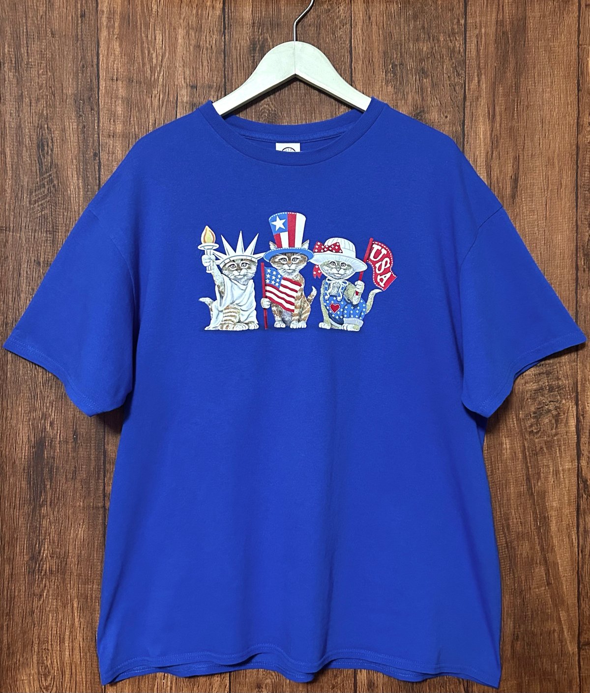 猫　cat tシャツ vintage usa アメリカ製　子猫 古着 90s USA製 Bob Harrison 猫 ネコちゃん アニマル 両面 T