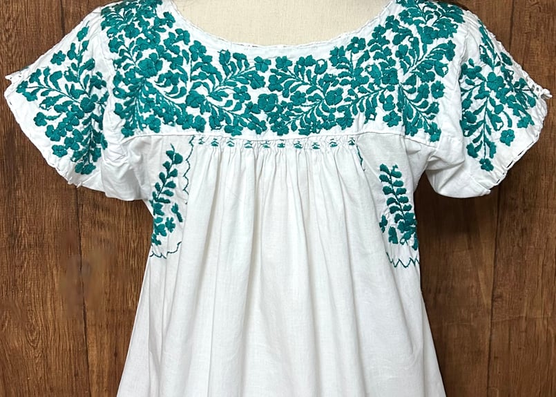 サンアントニーノ メキシコ 刺繍 トップス ブラウス 花 ヴィンテージ