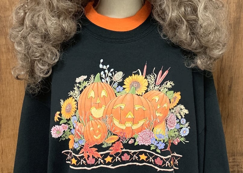ハロウィン ハロウィーン 黒 スウェット トレーナー カボチャ