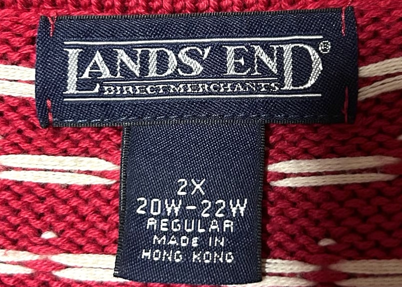 ノルディック 雪柄 セーター ニット 赤 LANDS'END ランズエンド ノルディック 雪柄 セーター ニット 赤 LANDS'END ランズエンド