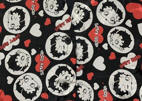 ベティ Betty Boop ベストハート モノトーン レトロ カラフル クラシカル アメリカン ロック かわいい ヴィンテージ USA vintage used 古着/club723(N276)