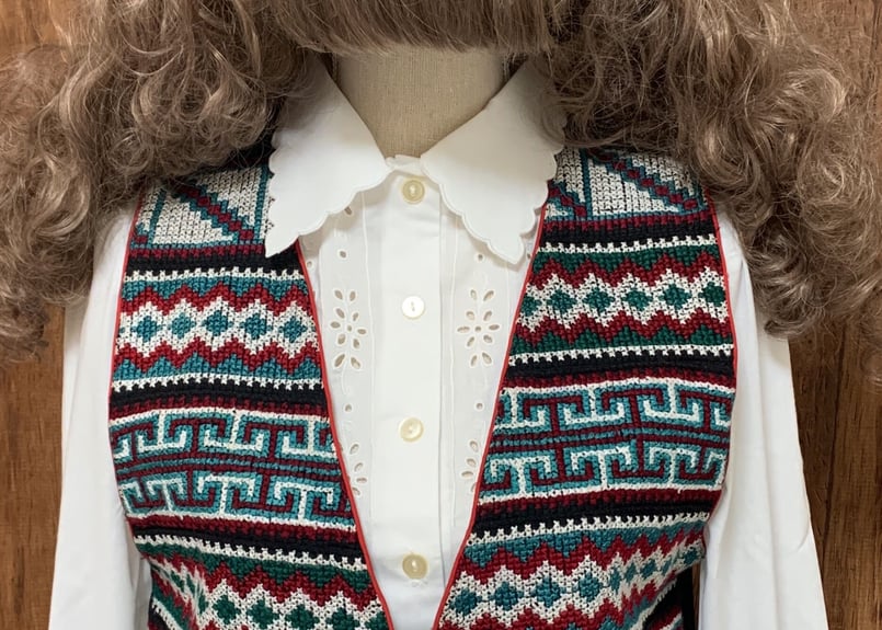 刺繍 ベスト カラフル エスニック アメリカン ウエスタン カントリー