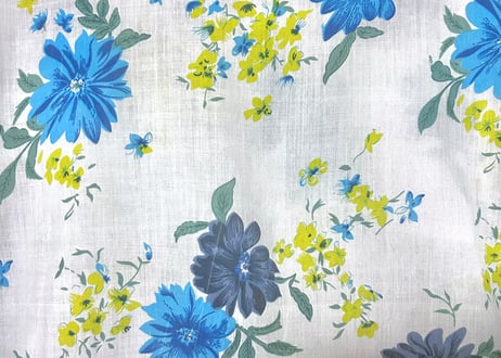 花柄 総柄 シャツ 白 長袖 胸ポケット カラフル レトロ おしゃれ かわいい かっこいい ヴィンテージ used vintage 古着/club723 クラブ723(N808)