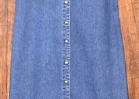デニム ロング マキシ ワンピース ジャンパースカート ヴィンテージ レトロ カントリー おしゃれ かわいい USA vintage used 古着/club723 クラブ723(N622)