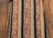 レトロ ロング マキシ 柄 ワンピース 袖なし 大きい 大きめ ゆったり エスニック 個性的 おしゃれ ヴィンテージ vintage used 古着/club723 クラブ723(N563)