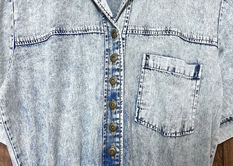 USA古着 trego's westwear ケミカルデニム ワンピース 10