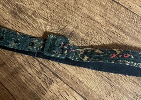 ロング マキシ ワンピース ペイズリー 総柄 長袖 レトロ エスニック カラフル パッチワーク風 USA ヴィンテージ vintage used 古着/club723(N360)