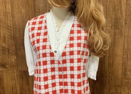 犬　dog ドッグ　動物　ベスト　リバーシブル　ハンドメイド　アメリカ　USA　古着　ヴィンテージ　 vintage ユーズド used アメリカン　カントリー/club723 (N29)