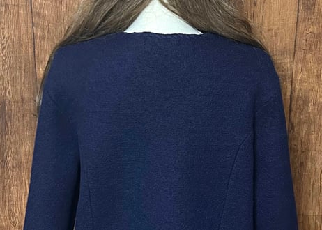 ウール ニット カーディガン カーデ 紺 ネイビー ヴィンテージ レトロ カントリー シンプル おしゃれ かわいい USA vintage used 古着/club723 クラブ723(N611)